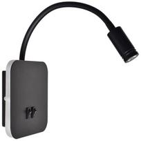Naktinė lempa BASE 8W+2W BLACK
