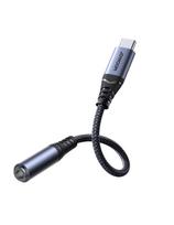 DAC USB-C iki 3,5 mm mini lizdo adapteris, juodas