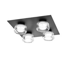 Osram -LED Vonios kambario lubinis šviestuvas ORBIS FLAME 4xLED/5,5W/230V IP44 juoda