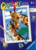 Tapyba pagal numerius RAVENSBURGER CreArt Cute Giraffes 18 x 13 cm