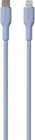 Įkrovimo laidas PURO USB-C to Lightning 1.5m, Soft Cable, Light blue