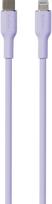 Įkrovimo laidas PURO USB-C to Lightning 1.5m, Soft Cable, Lavender