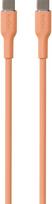 Įkrovimo laidas PURO USB-C to USB-C 1.5m, Soft Cable, Peach