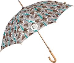 Skėtis Perletti RPET Green Flowers, automatinis, ilg, dm. 102 cm