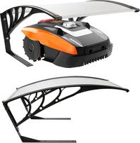 "Arebos" robotas vejapjovė Garažo vejapjovė Vejos robotas Automower Carport 102 x 79 x 46 cm Atsparus oro sąlygoms + apsauga nuo UV spindulių su metalinėmis kojelėmis Stogelis apima tvirtinimo medžiagą