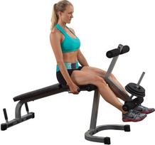 "Body-Solid" PLCE165 "Powerline" serijos "2-in-1" kojų treniruoklis Kojų tiesiklis Kojų lenkimai sėdint/ gulint