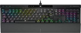 "Corsair K70 RGB PRO" laidinė mechaninė žaidimų klaviatūra (CERRY MX RGB tinklo klavišai, 8000 Hz išplėstinis zondas, polikarbonato klavišai, minkšta riešo atrama), QWERTY, ES - juoda