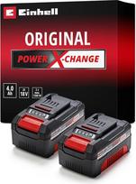 "Einhell PXC Twin Pack" 4,0 Ah "Power X-Change Volks.Battery" (ličio jonų, 18 V, 2 x 4,0 Ah, tinka visiems PXC įrenginiams, aktyvus akumuliatoriaus valdymas, prie situacijos pritaikytas įkrovimo ciklas)