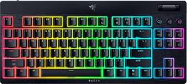 "Razer BlackWidow V4 Tenkeyless HyperSpeed Low Profile" - belaidė "Hot-Swap" žaidimų klaviatūra (HyperSpeed Wireless & BT, "Hot-Swap", "Hot-Swap", daugiafunkciniai sukamieji ir funkciniai klavišai), žalias jungiklis | JAV išdėstymas