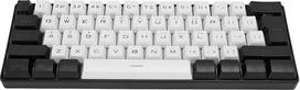 "Sxhlseller" klaviatūra 60 % maža žaidimų klaviatūra, RGB apšvietimas, 61 klavišas, ergonomiška mechaninė klaviatūra, laidinė žaidimų klaviatūra žaidimams ir darbui (balta)