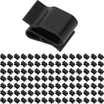 50/100 vienetų kabelių spaustukų, saulės kolektorių kabelių plastikinių kraštų spaustukas, elektriniai kabelių raiščiai, PV vielos spaustukas, fotovoltinės plokštės vielos spaustukai, priekabos rėmo vielos spaustukas, juodas (100 vnt.)