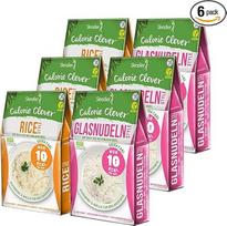 6 x "Slendier" ekologiški "Konjac" makaronai, pavyzdinė pakuotė "Energy", 3 x stiklinių makaronų 250 g + 3 x ryžių 250 g, "Shirataki" makaronai, ekologiška kokybė