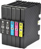 Bergsan 5 spausdintuvų kasetės suderinamos su Ricoh Aficio GC-41 GC 41 XL, skirtos Ricoh Aficio SG2100N SG3100SNW SGK3100DN SG3110DN SG3110DN SG3110DNW SG3110SFNW SG3120BSFNW SG3120BSF SG7100DN