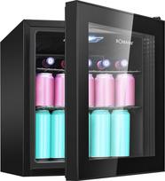 Bomann® Gėrimų šaldytuvas iki 55 skardinių Šaldytuvas su stiklinėmis durimis 42 dB tylus 2 lentynos Gėrimų šaldytuvas 46 L Mini šaldytuvas su stiklinėmis durimis Mini baras biurui, lauke ir žaidimams KSG 7291