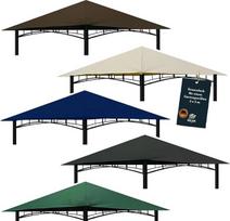 freigarten.de Pakeičiamasis pavėsinės stogas 3 x 3 m Sand Antique Gazebo Vandeniui atspari medžiaga: Panama PCV Soft 370 g/m² itin tvirta 3 modelio (ruda)