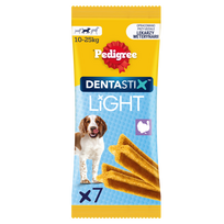 Pedigree Dentastix Light Dental Chews Vidutinių veislių šunų skanėstai 7 vnt. - 98g