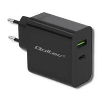 QOLTEC 51717 Įkroviklis 42W 5-20V 2,25-3A C tipo USB, PCHQOL51717
