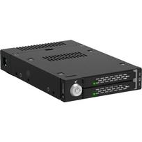 ICY DOCK - ToughArmor - MB834MK-B V2 - 2x M.2 NVMe to 1x 3.5 bay mobile rack metal keylock SlimSAS 4i black