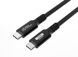 MicroConnect - USB-Kabel - USB-C (M) zu USB-C (M) - USB 3,2 Gen 2 5 A - 5,0m - USB-Stromversorgung (100 W), Support von 4K 60 Hz - Schwarz (USB3.2CC5)