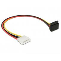 Delock Stromkabel SATA 15 Pin Buchse > 4 Pin Molex Stecker Metall 30 cm (85513)