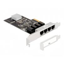 DeLOCK PCI Express x4 Karte 4 x RJ45 Gigabit LAN RTL8111 - PCIe - RJ-45 - PCIe 2.0 - Silber - PC - Windows 10 - Windows 11 - Windows 8.1 (88618)