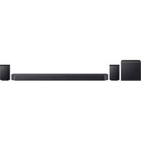 Samsung Q-Serie HW-Q995GF 11.1.4-Kanal Soundbar Schwarz Bluetooth®, Dolby Atmos®, inkl. kabellosem Subwoofer, Wandbefestigung, WLAN (HW-Q995GF/ZG)