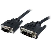 StarTech.com DVI auf VGA Monitorkabel - Stecker / Stecker - DVI-I VGA (15Pin) - Videokabel - HD-15 (M) - DVI-A (M) - 5,0m - geformt, Flügelschrauben - Schwarz (DVIVGAMM5M)