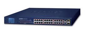 PLANET FGSW-2622VHP - Switch - nicht verwaltet - 24 x 10/100 (PoE+) + 2 x Kombi-Gigabit-SFP - an Rack montierbar - PoE+ (FGSW-2622VHP)