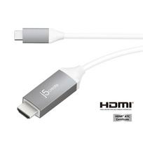 j5create JCC153G-N USB-C™ zu 4K HDMI™ Kabel - 1,5 m - HDMI Type C (Mini) - HDMI Typ A (Standard) - 32,4Gbit/s - Grau - Weiß (JCC153G-N)