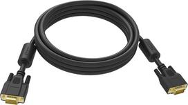 VISION Professional - VGA-Kabel - HD-15 (VGA) (M) bis HD-15 (VGA) (M) - 10 m - Daumenschrauben - Schwarz (TC 10MVGAP/BL)