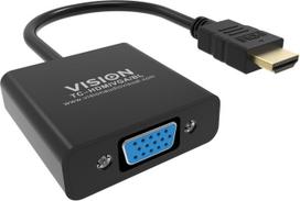 VISION Professional - Videoadapter - HDMI männlich zu HD-15 (VGA) weiblich - 23cm - Schwarz - 1080p-Unterstützung (TC-HDMIVGA/BL)