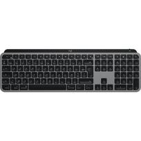 Logitech Master Series MX Keys S for Mac - Tastatur - full size - hinterleuchtet - kabellos - Bluetooth LE - AZERTY - Französisch - Space-grau (920-011625)