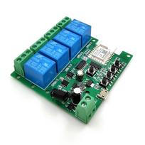 Išmanioji 4 kanalų Zigbee RF 5V-32V relė, NO NC kontaktai 10A AC/DC