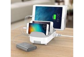 Compulocks 10 Ports USB Charging Dock Station With EU Plug - Ladestation - 120 Watt - 2.4 A - 10 Ausgabeanschlussstellen (USB)