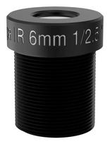 AXIS - CCTV-Objektiv - 12.7 mm (1/2) - M12-Anschluss - 6 mm - f/2.0 (Packung mit 4) - für AXIS Q6010-E, Q6100-E 50 Hz