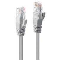 Lindy - Patch-Kabel - RJ-45 (M) - RJ-45 (M) - 30cm - UTP - CAT 6 - gepresst, verseilt, glatt - Grau (48000)