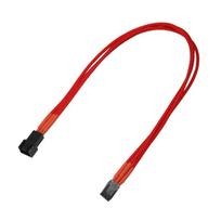 Nanoxia - Verlängerungskabel für Lüfterspannungsversorgung - Molex, 3-polig (W) zu Molex, 3-polig (M) - 30 cm - Rot