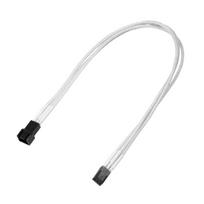 Nanoxia 3-Pin Molex Verlängerung - Spannungsversorgungs-Verlängerungskabel - Molex, 3-polig - Molex, 3-polig - 30 cm - Weiß