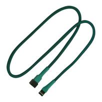 Nanoxia 3-Pin Molex Verlängerung - Spannungsversorgungs-Verlängerungskabel - Molex, 3-polig - Molex, 3-polig - 60 cm - Grün