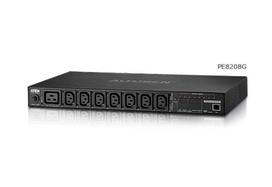 ATEN PE8208G - Stromverteilungseinheit (Rack - einbaufähig) - Wechselstrom 100-240 V - 3840 Watt - Ethernet 10/100 - 8 Ausgangsstecker - 1U (PE8208)