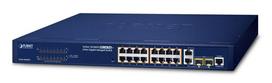 Planet FGSW-1816HPS - L2 - gemanaged - Fast Ethernet (10/100) - Cat5 - Cat6 - Cat5e - 4000 Eintragungen - 7,2Gbit/Sek (FGSW-1816HPS)