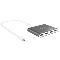 j5create JCA366-N USB-C™ zu 4-Port HDMI™ Multi-Monitor Adapter - 3.2 Gen 1 (3.1 Gen 1) - USB Typ-C - HDMI-Ausgang - 1920 x 1080 Pixel (JCA366-N)