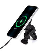 Magnetic Wireless Car Charger with USB-C plug. Charges up