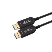 MicroConnect Premium - USB-Kabel - USB Typ A (M) zu USB Typ A (M) - USB 3,1 Gen 1 - 10,0m - Active Optical Cable (AOC) - Schwarz (USB3.0AA10BOP)