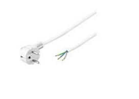 Power Cord 5m Schuko/Open Angled Schuko/opend endwhite