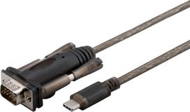 MicroConnect - USB-Kabel - DB-9 (M) zu 24 pin USB-C (M) - USB 3,1 - Daumenschrauben (USB3.1CRS232)