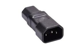 MicroConnect - Adapter für Power Connector - IEC 60320 C14 zu IEC 60320 C15 - 250 V - 15 A - Schwarz