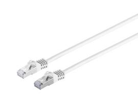 MicroConnect - Netzwerkkabel - RJ-45 (M) zu RJ-45 (M) - 7,5m - SFTP, PiMF -Cat.7 Rohkabel - ohne Haken - weiß (SFTP7075W)