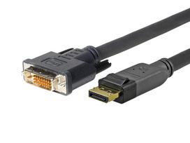 VivoLink Pro - DisplayPort-Kabel - DisplayPort (M) zu DVI-D (M) - 3,0m - eingerastet, Daumenschrauben (PRODPDVI3)