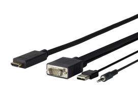 VivoLink Pro - HDMI-Kabel - HDMI männlich zu USB, HD-15 (VGA), mini-phone stereo 3,5 mm männlich - 5 m (PROVGAHDMI5)